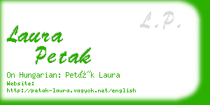 laura petak business card